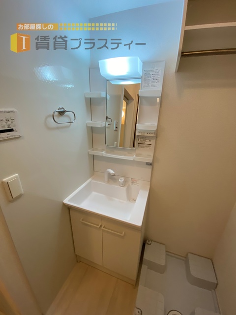 洗面設備　忙しい朝の味方。
