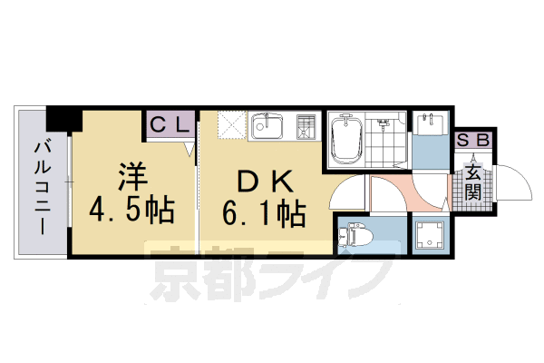 CREST TAPP 京都太秦天神川 DEX IIの間取り写真
