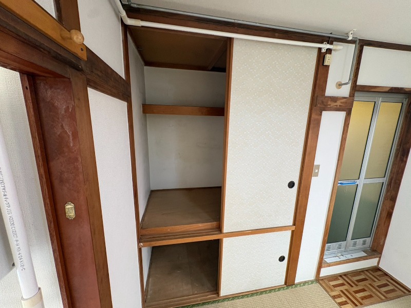 収納　押入です。和室はやっぱり落ち着きがありますね。