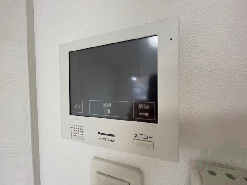 セキュリティ　インターホンで来客確認ができます。安心ですね。