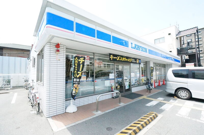 コンビニ　ローソン瓜破店（コンビニ）まで586m
