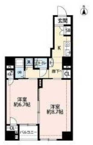 プレール神田佐久間町の間取り写真