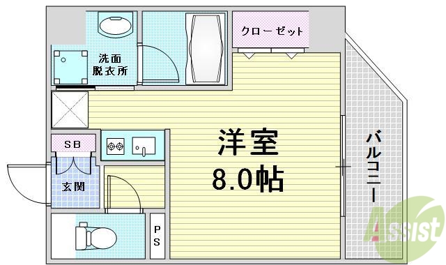 プリマベラ福島の間取り写真