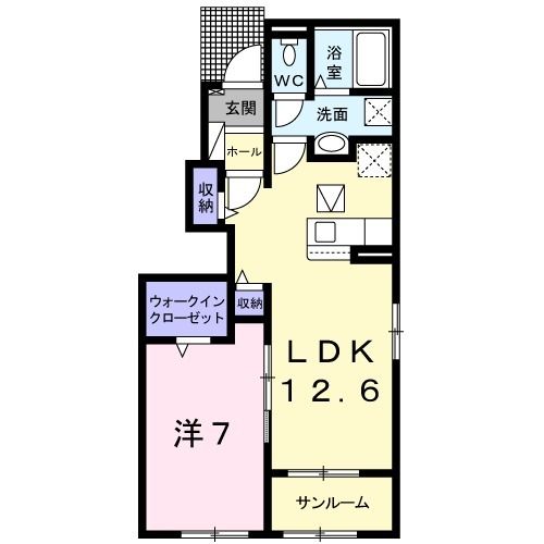 PLAIN 桃の木の間取り写真
