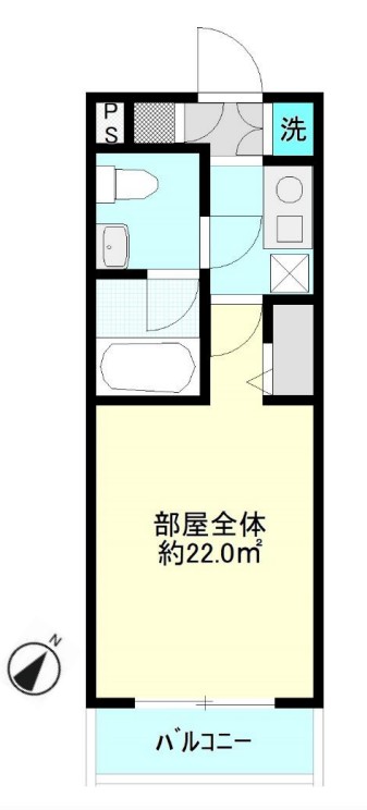 京急本線 新馬場駅 徒歩4分 5階建 築18年の間取り写真