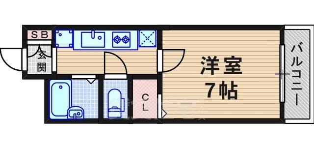 ＪＲ福知山線 塚口駅 徒歩10分 3階建 築30年の間取り写真