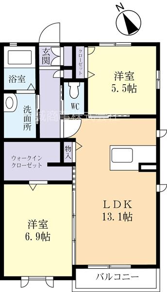 レジデンス中丸の間取り写真