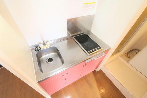 キッチン　ワイドキッチン2口コンロでお掃除が楽チン