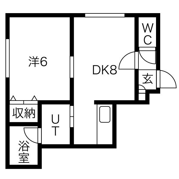 オール北大前の間取り写真