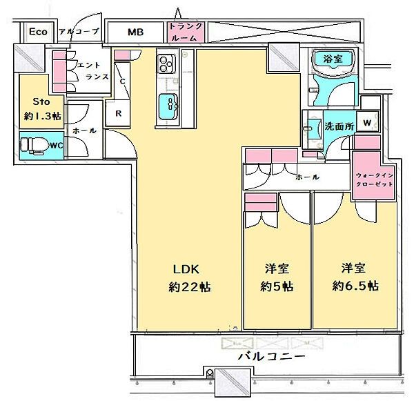 千葉セントラルタワーの間取り写真