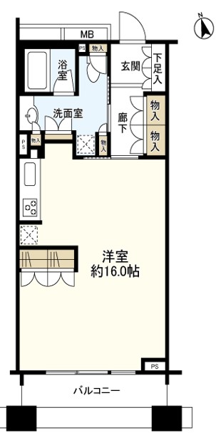 Park Flats GINZA EASTの間取り写真
