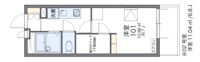 レオパレス兵庫駅前通の間取り写真