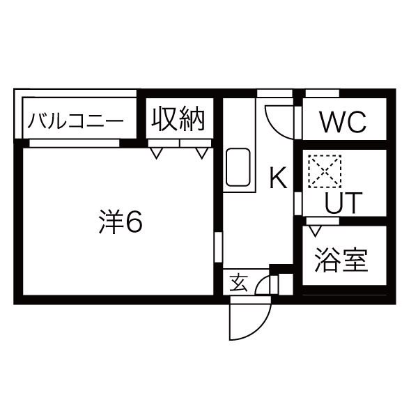 シンフォニア八田の間取り写真