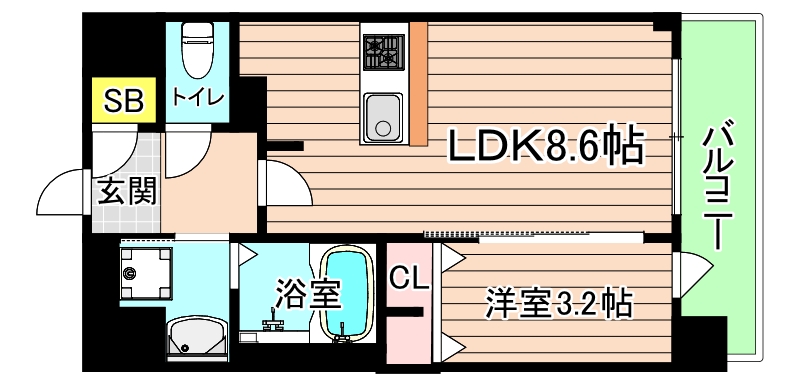 ＪＲ大阪環状線 京橋駅 徒歩9分 14階建 新築の間取り写真