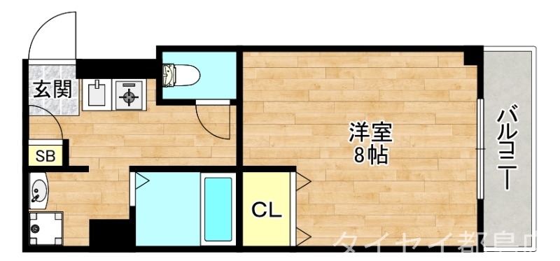 ＪＲ東西線 大阪城北詰駅 徒歩3分 11階建 築24年の間取り写真