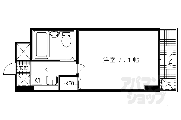 シャレー西京極の間取り写真