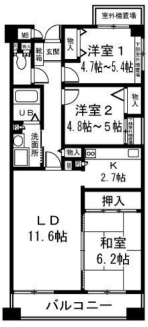 シルエーラ錦糸町の間取り写真