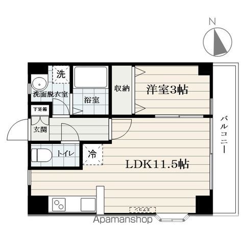 ＪＲ奥羽本線 北山形駅 バス乗車時間：15分 最寄りバス停で下車 徒歩7分 3階建 築23年の間取り写真
