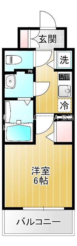 ＪＲ大阪環状線 玉造駅 徒歩5分 10階建 築10年の間取り写真