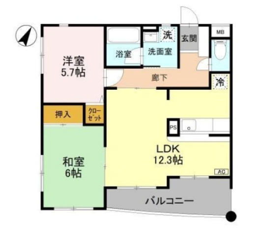 新世ふじみ野マンション 402の間取り写真