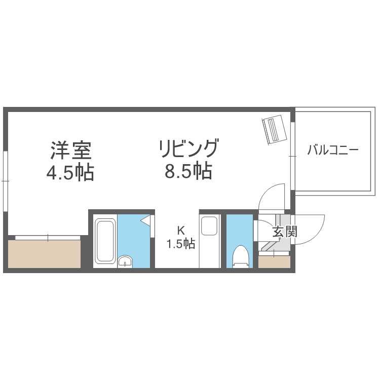 カサデューク北32の間取り写真