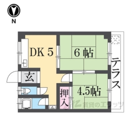 秀栄マンションの間取り写真