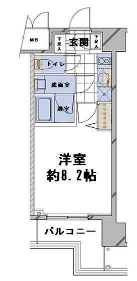 都営三田線 芝公園駅 徒歩5分 14階建 築16年の間取り写真