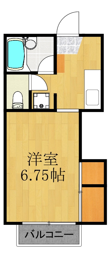 横浜市港北区大曽根台のアパートの間取り