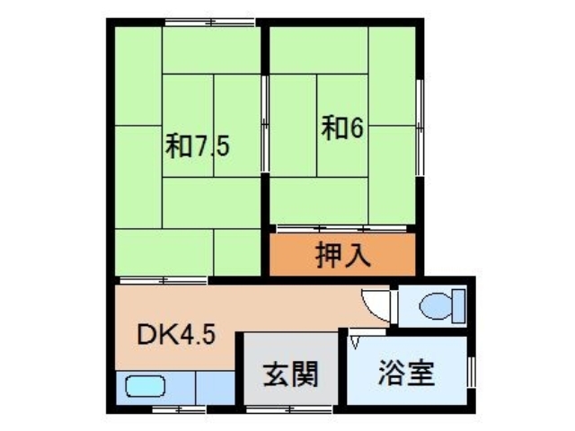 福田住宅の間取り