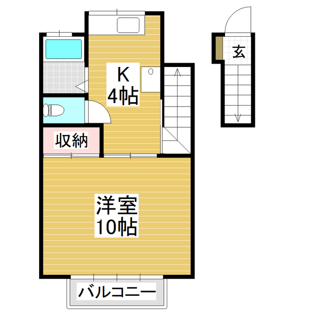 コーポユタカ　Ｂ棟の間取り