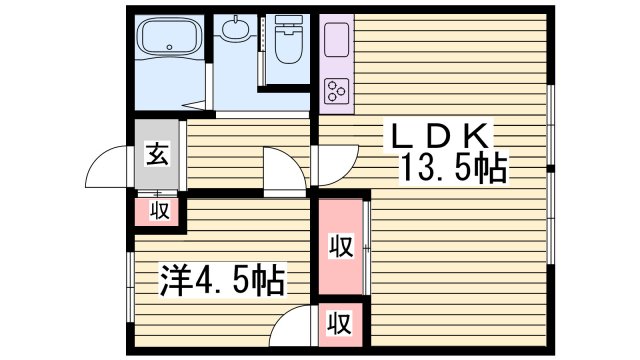 サンシティ小坂の間取り