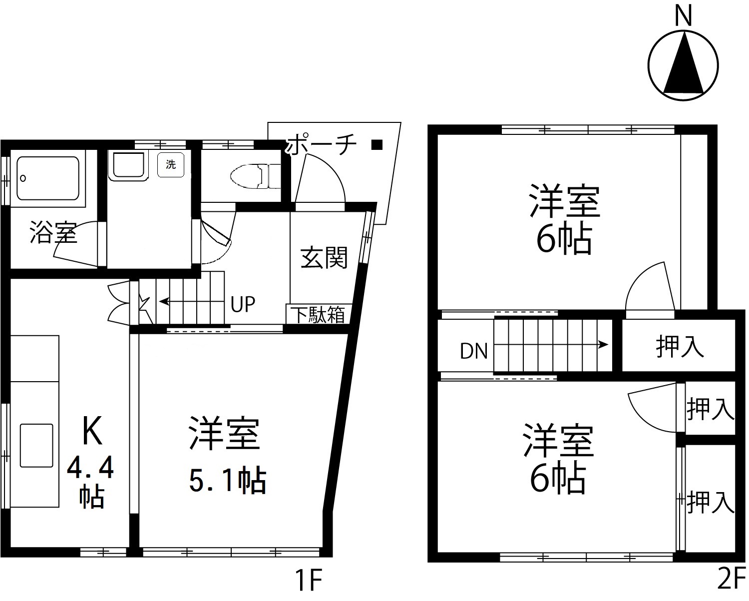 石川県金沢市千日町（一戸建）の賃貸物件の間取り