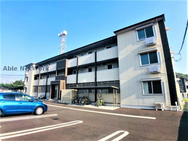 熊本市北区弓削のアパートの建物外観