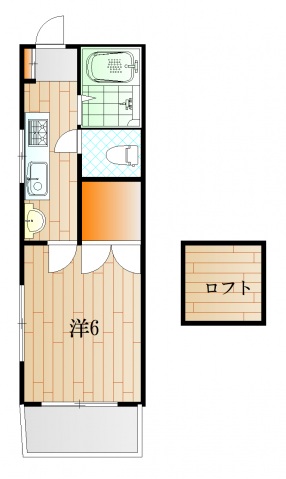 下関市稗田町のアパートの間取り