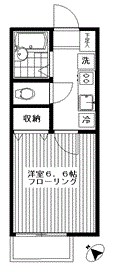 【世田谷区野沢のアパートの間取り】