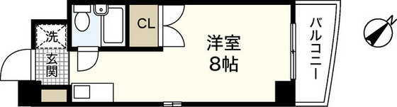 広島市安佐南区緑井のマンションの間取り