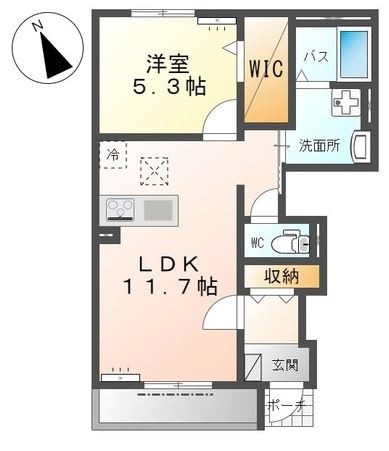 倉敷市片島町のマンションの間取り