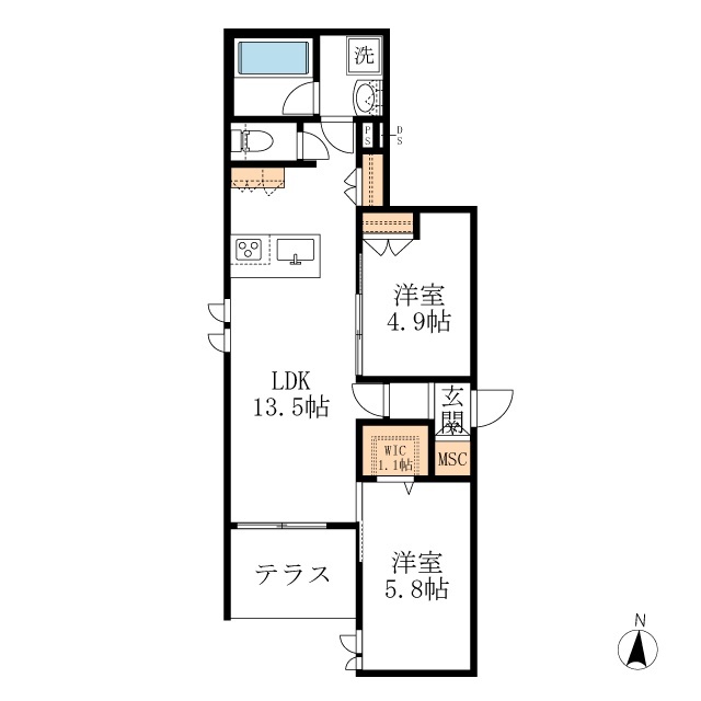 Ｒｅｓｉｄｅｎｃｅ桜の間取り