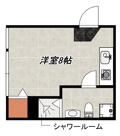 鹿児島市新照院町のマンションの間取り