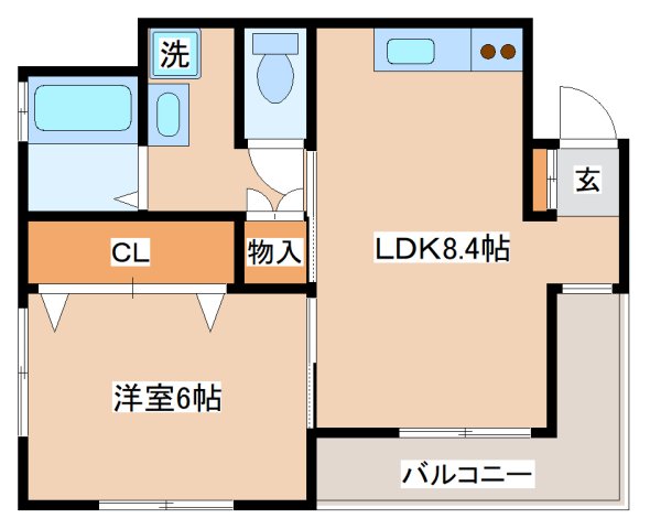 NOBSON霞ヶ丘の間取り