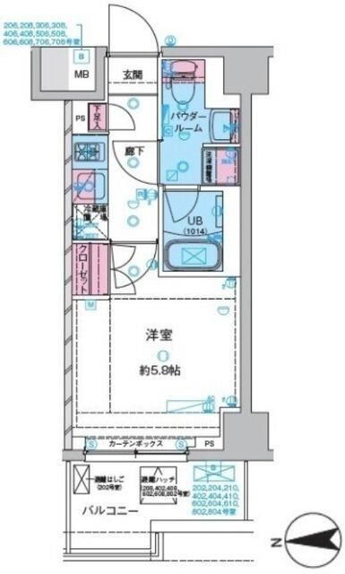 川口市元郷のマンションの間取り