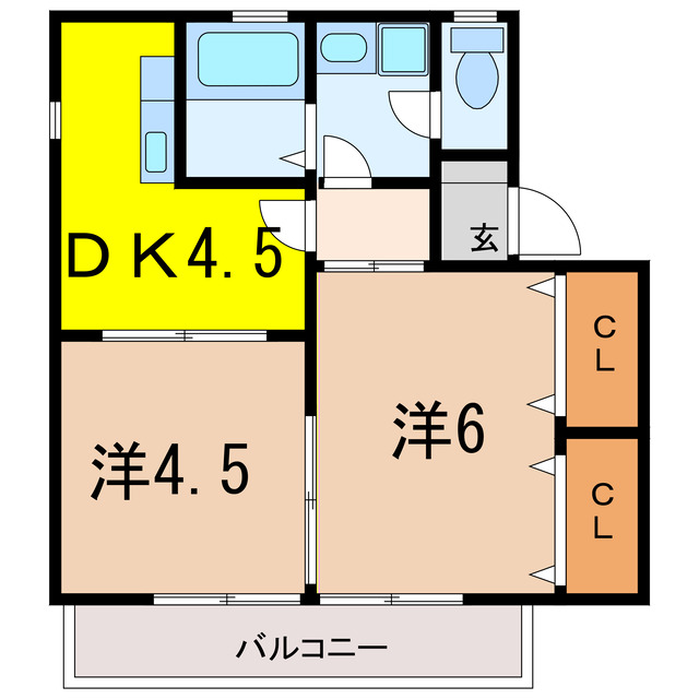 キャッスル23の間取り