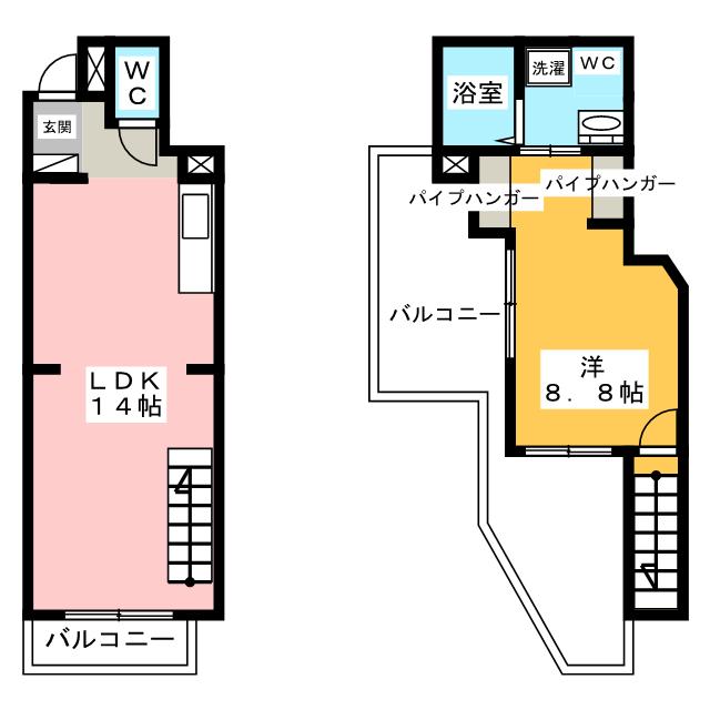 荒川区東日暮里のマンションの間取り