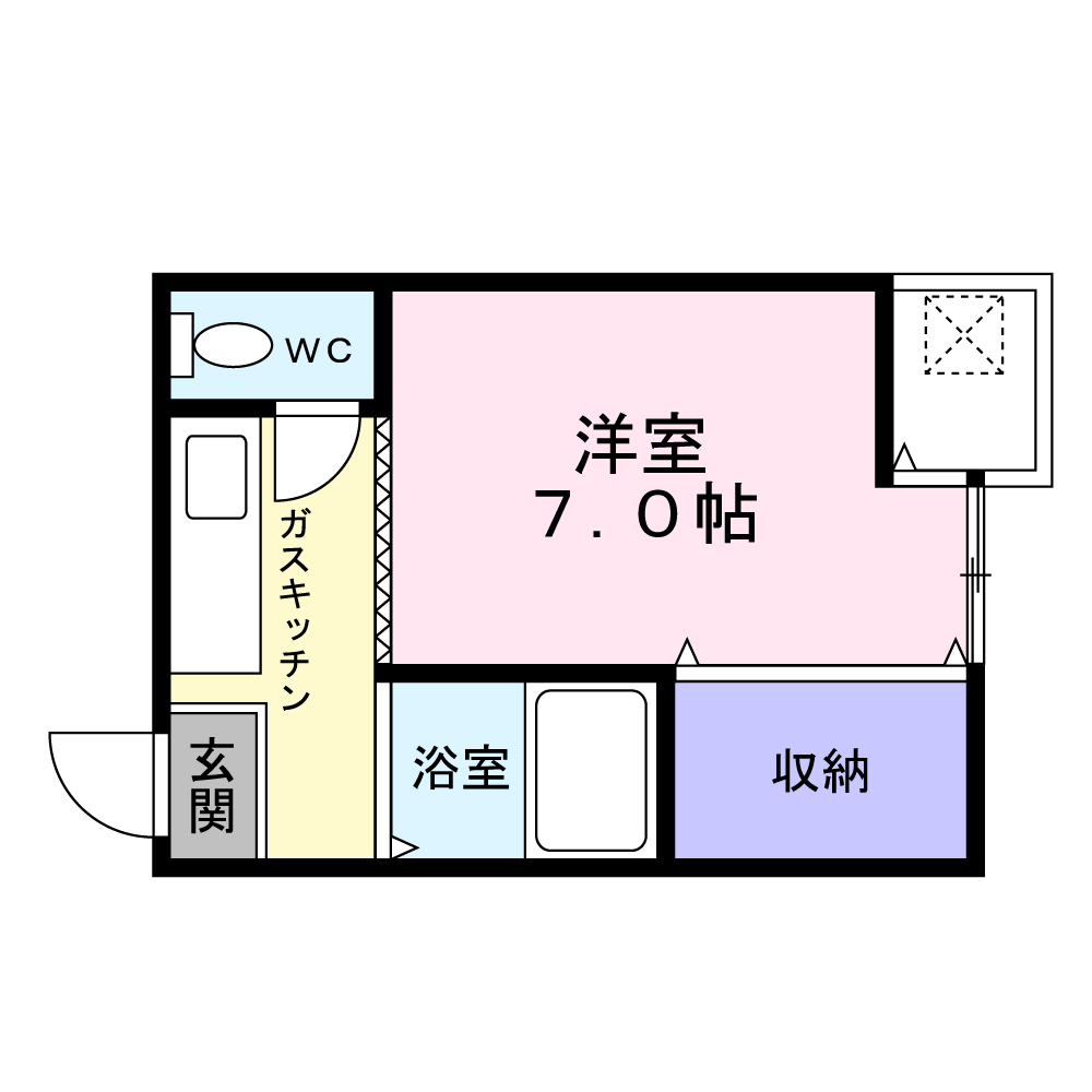 ハイツサンシャインの間取り