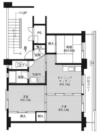 ビレッジハウス中央1号棟の間取り