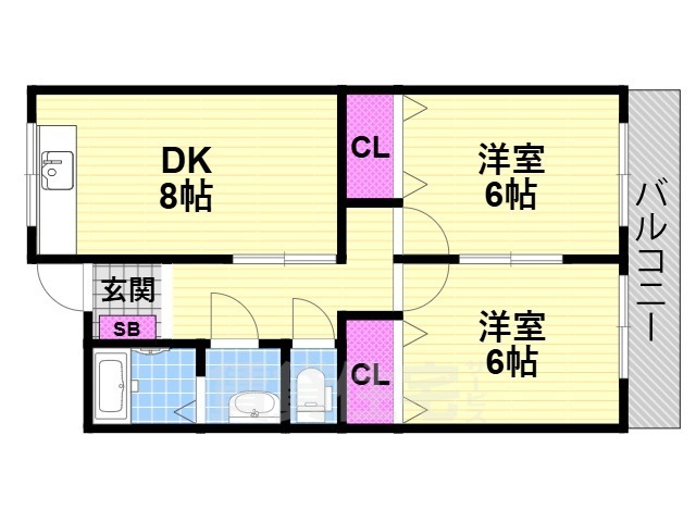 ブルースカイの間取り