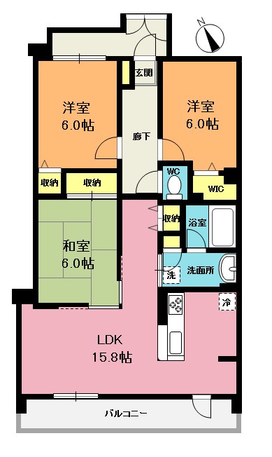 コスモ上尾エアリアルの間取り