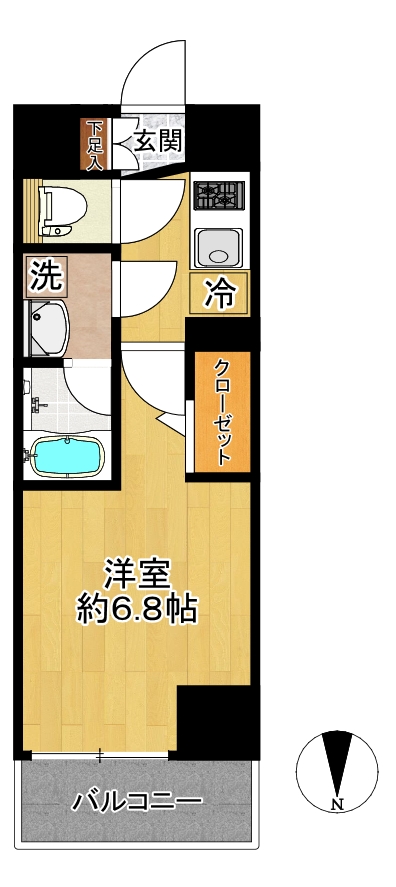 SHOKEN Residence新丸子の間取り