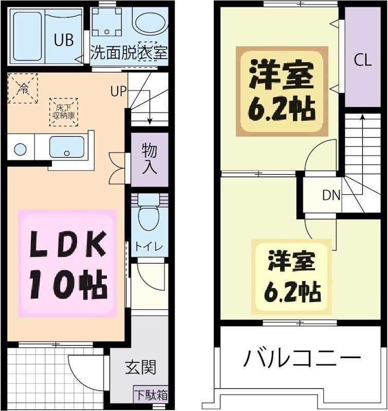 メゾンドゥ・ボヌールの間取り