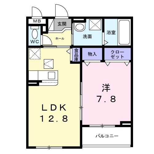 ヴォワ　ラクテの間取り